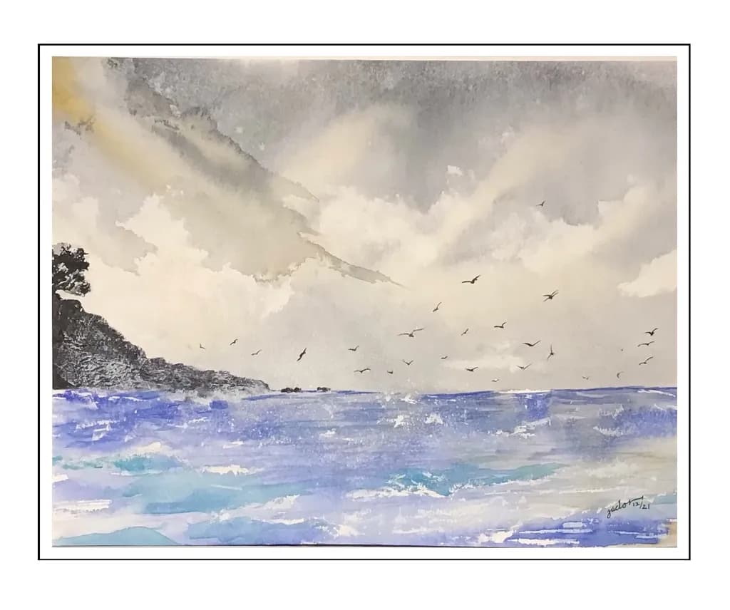 Seascape with Birds