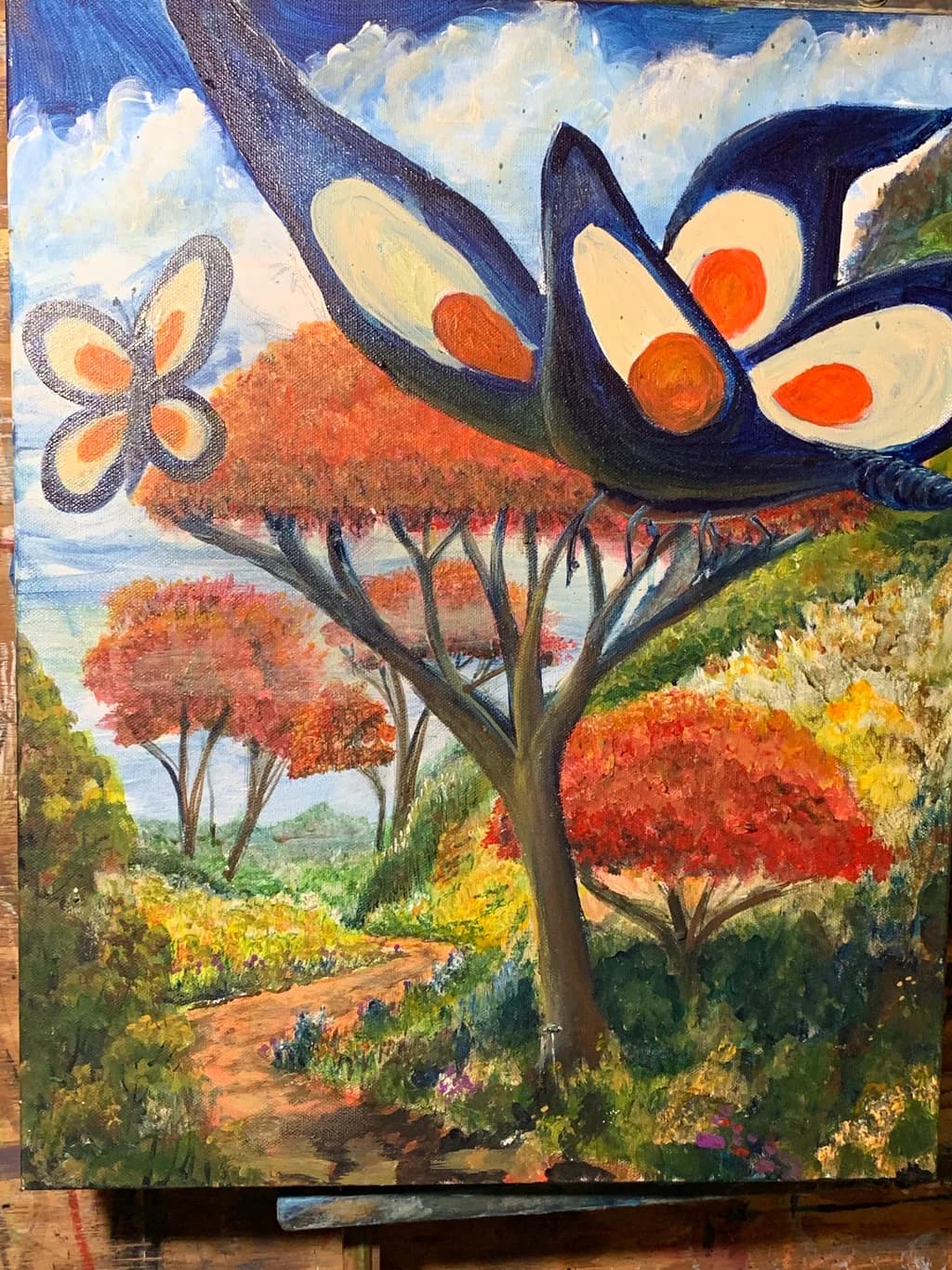 In the valley of the giant butterfly trees.
