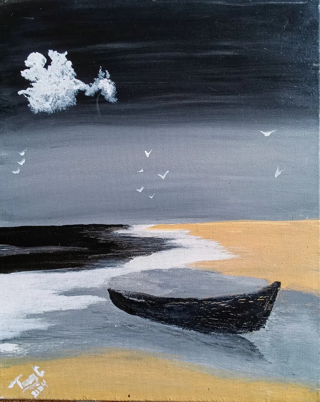 Boat on Sandy Shore