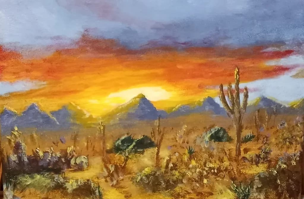Desert Sunset Glow