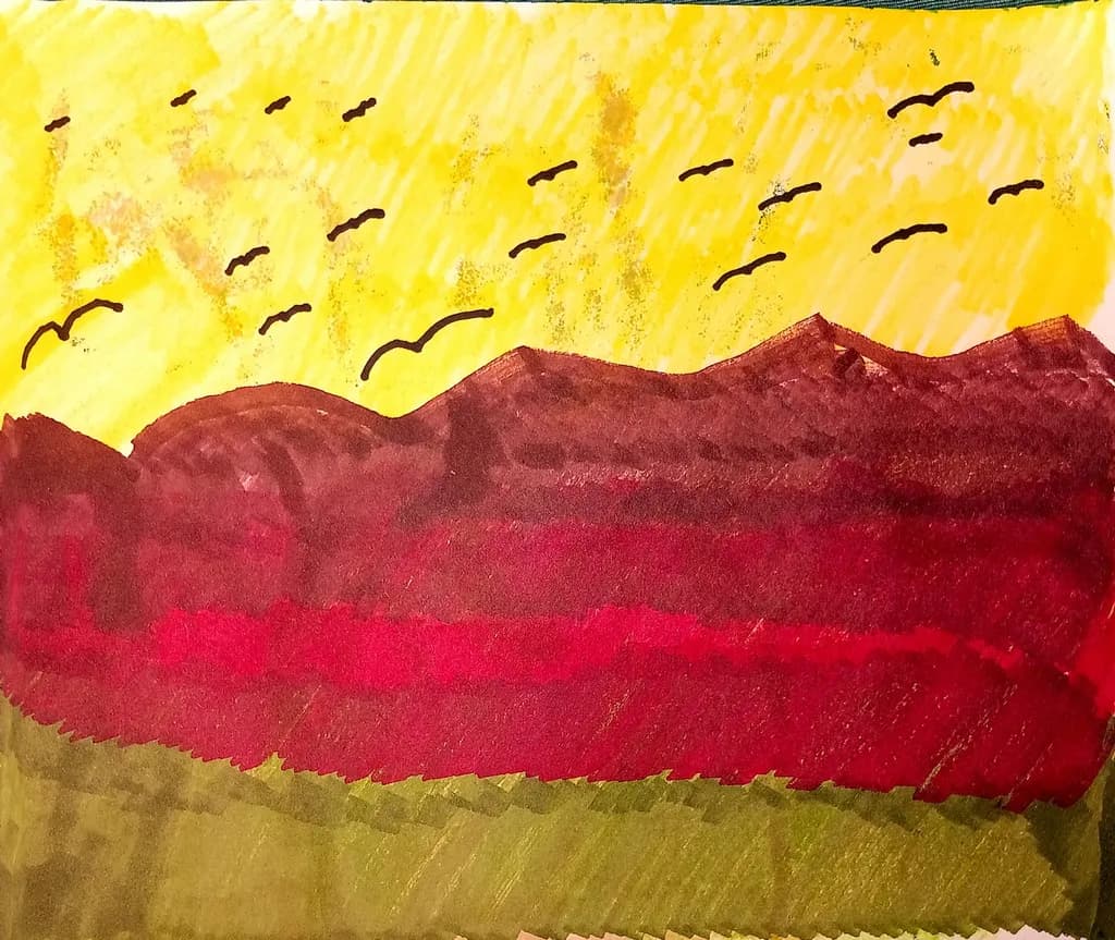 Crimson Ridge at Dusk