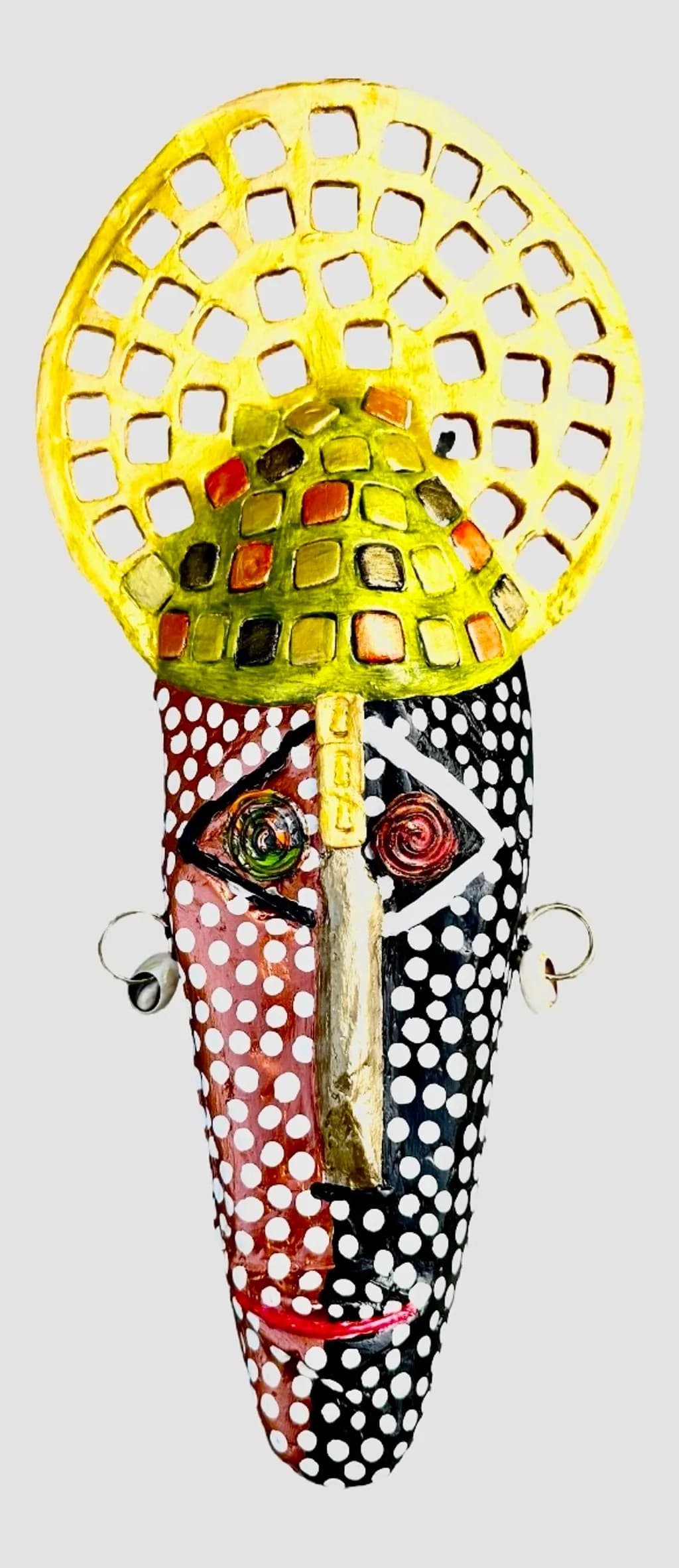 Polka-Dot Tribal Mask