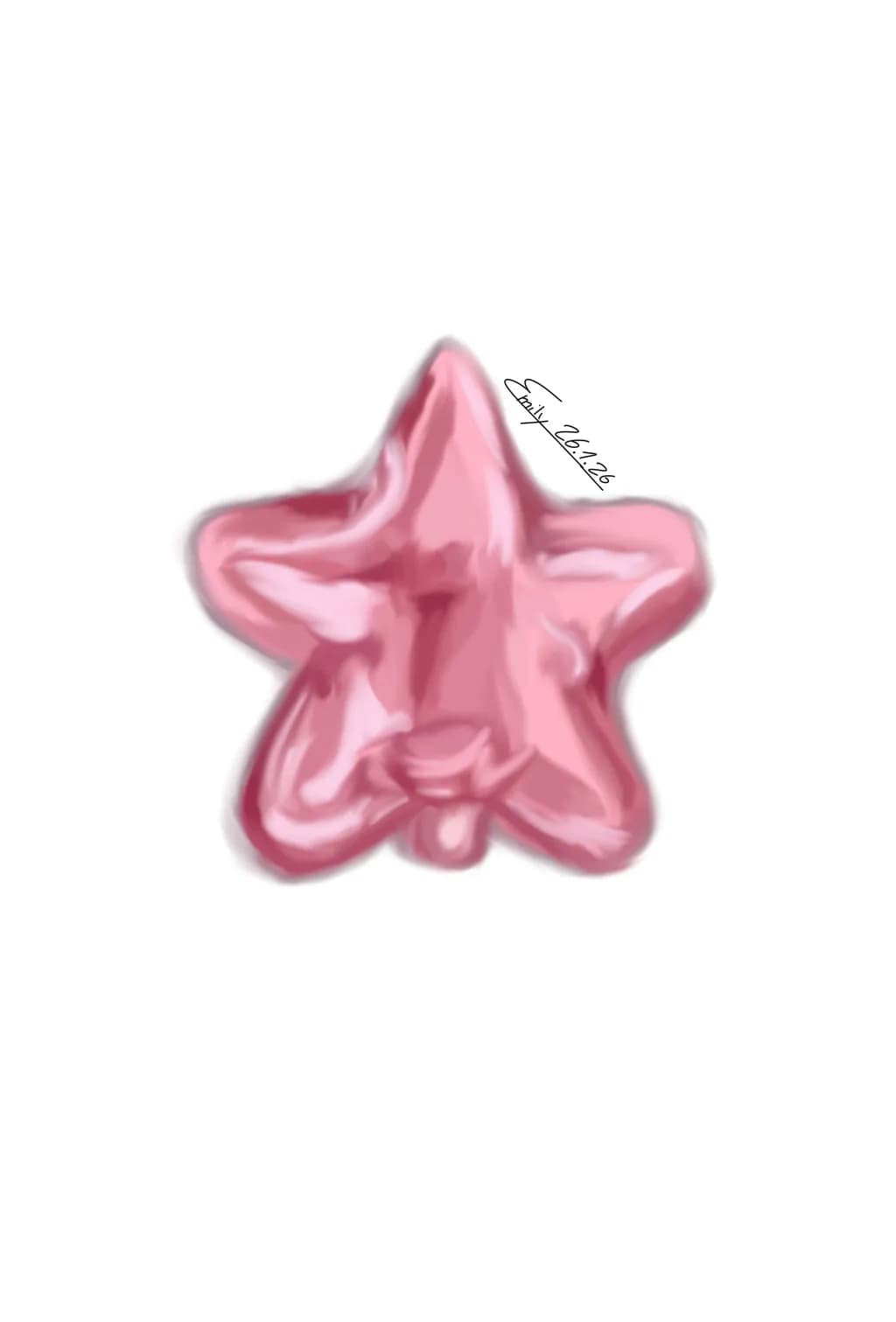 Pink Star Balloon