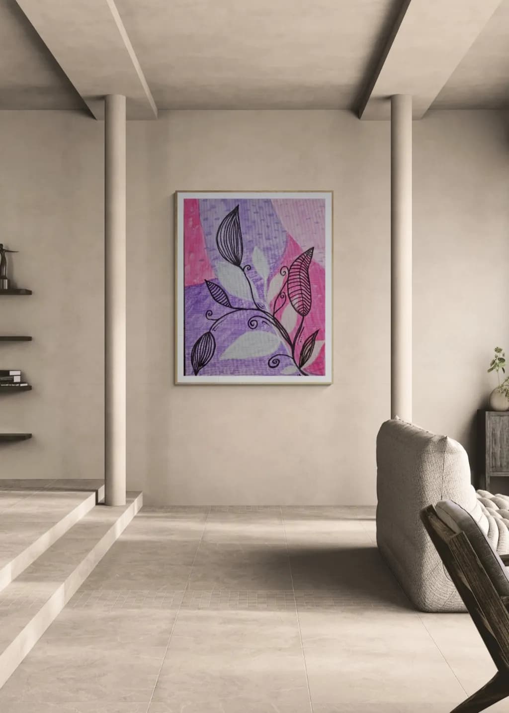 Abstract Botanical Lines