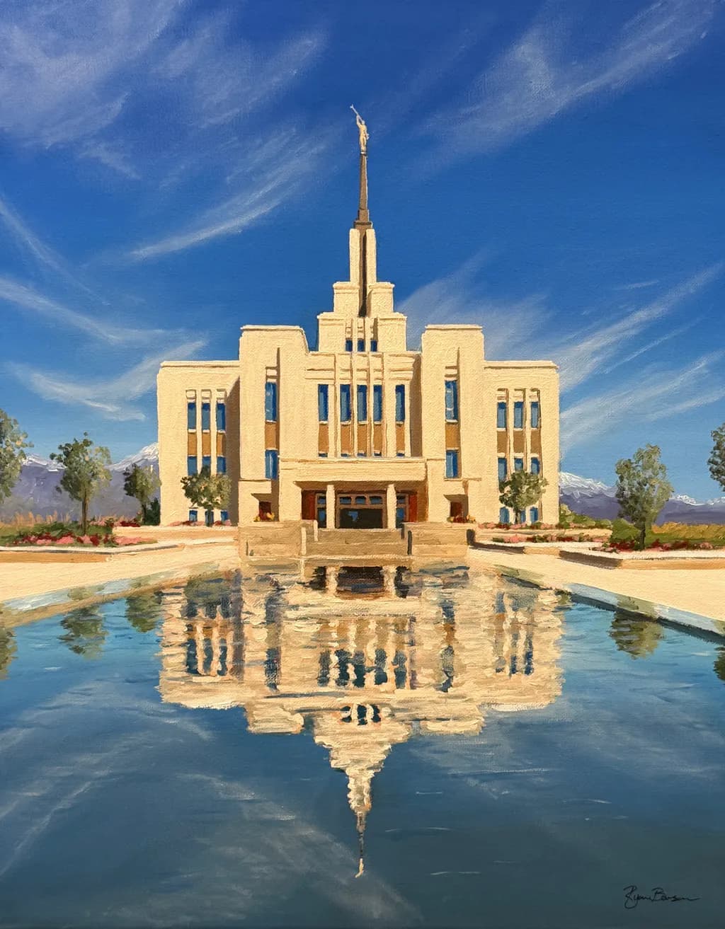Saratoga Springs Temple Reflection