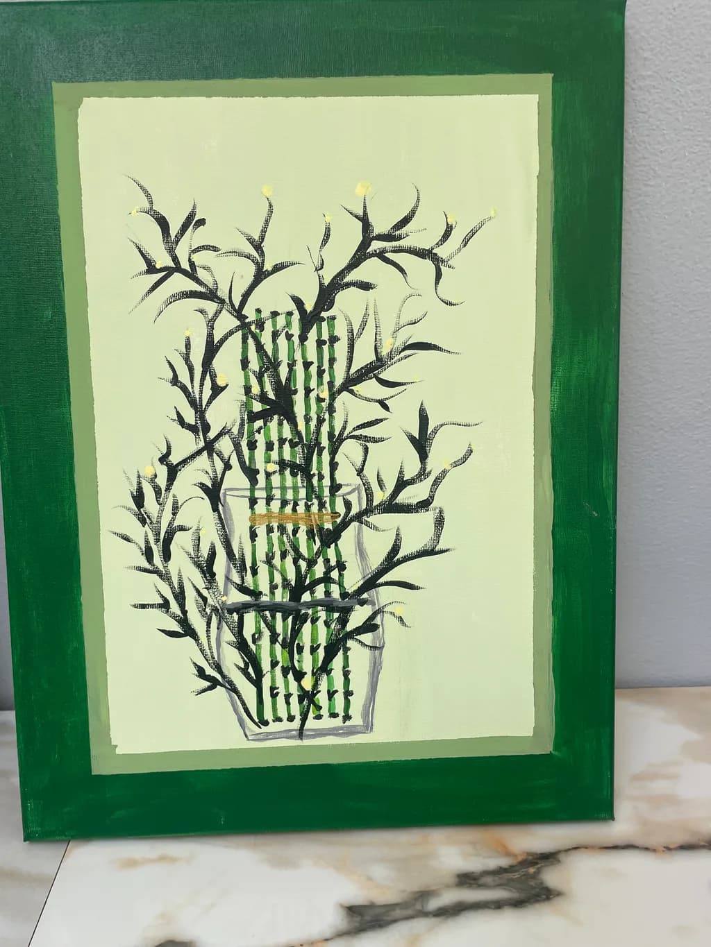 Bamboo in Glass Vase