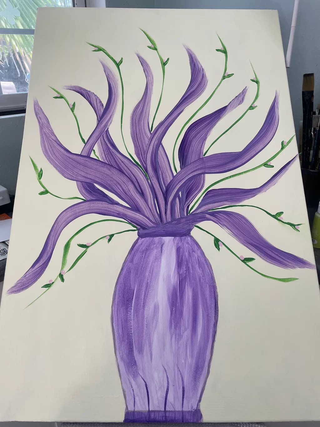 Purple Vase Blooms