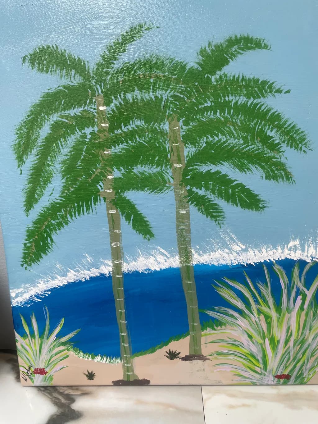 Palm Trees by the Shore