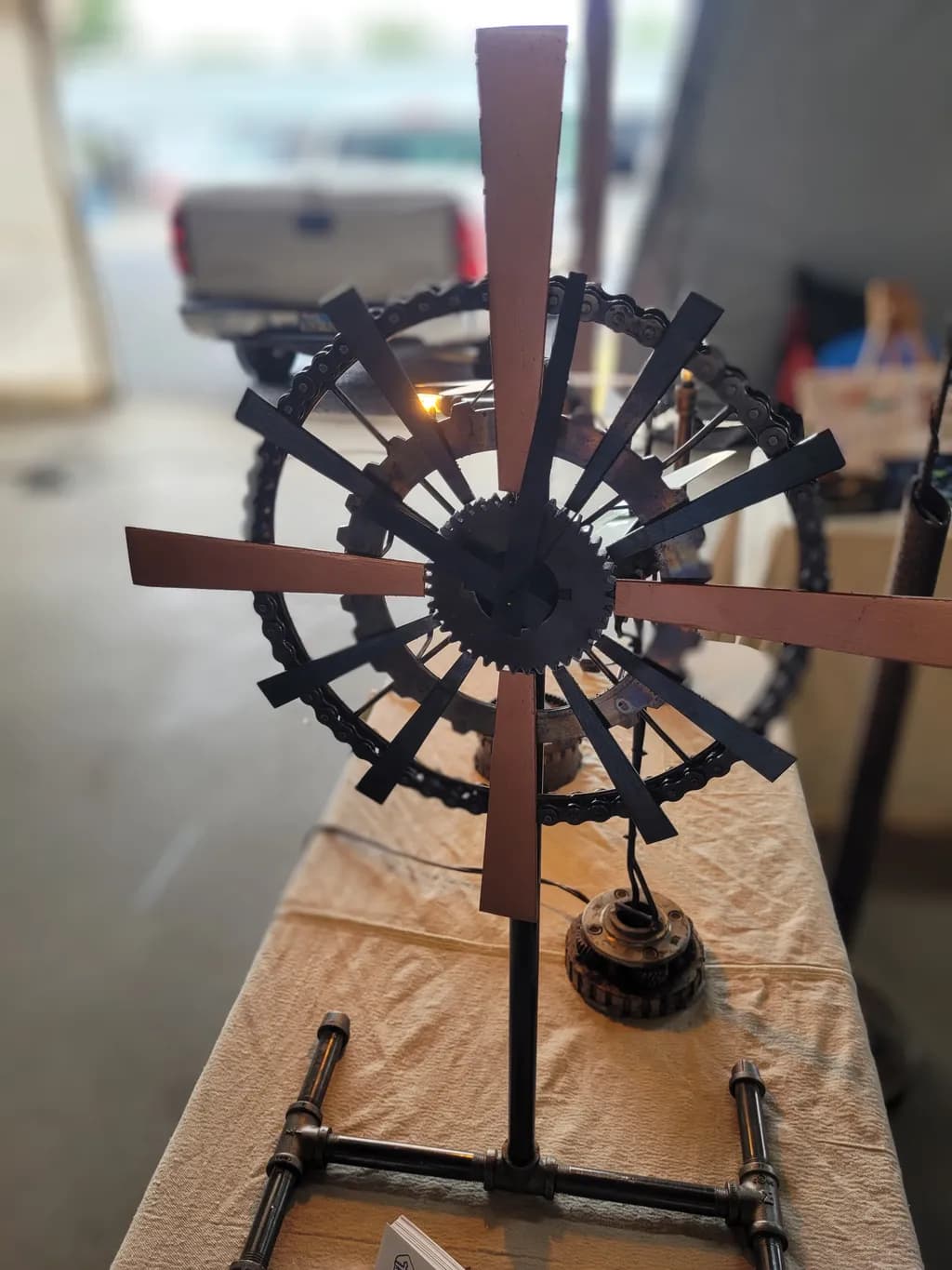 Industrial Gear Sculpture
