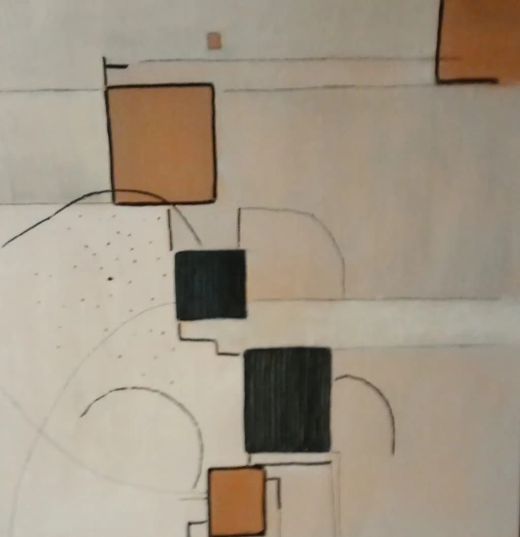 Minimalista Geometrico Composition 1 40x 40 cm 30€