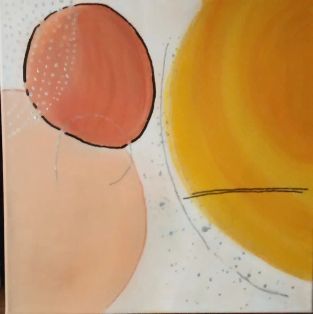 Minimalista Circles 2 40 x 40 cm 30€