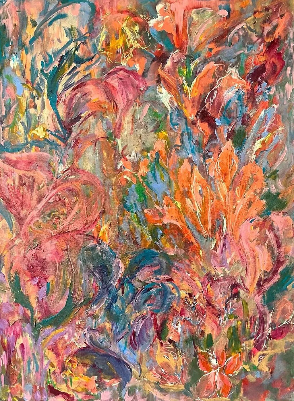 Tangled Floral Abstraction