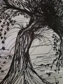 Twisting Ink Tree