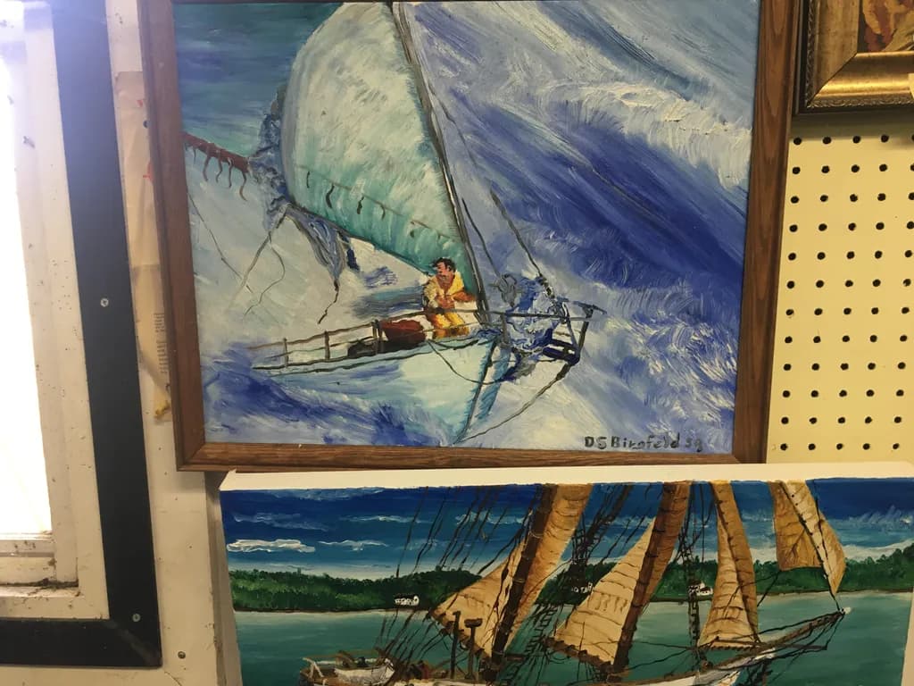 Stormbound Sailboat
