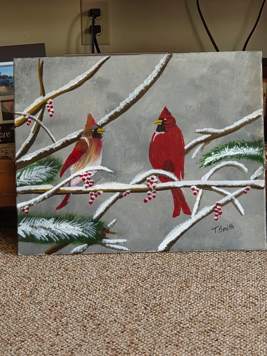 Cardinals in Snow