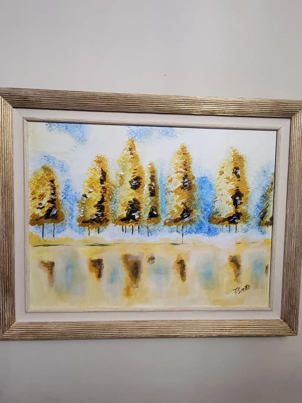 Golden Trees Reflection