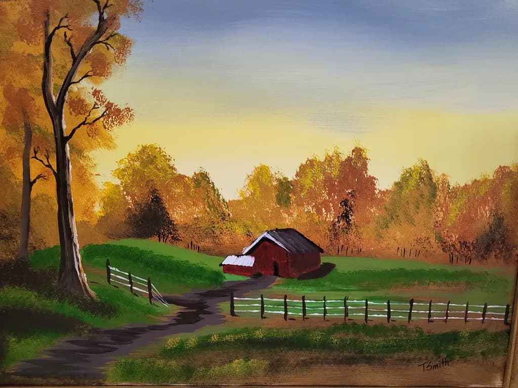 Autumn Farmstead Path