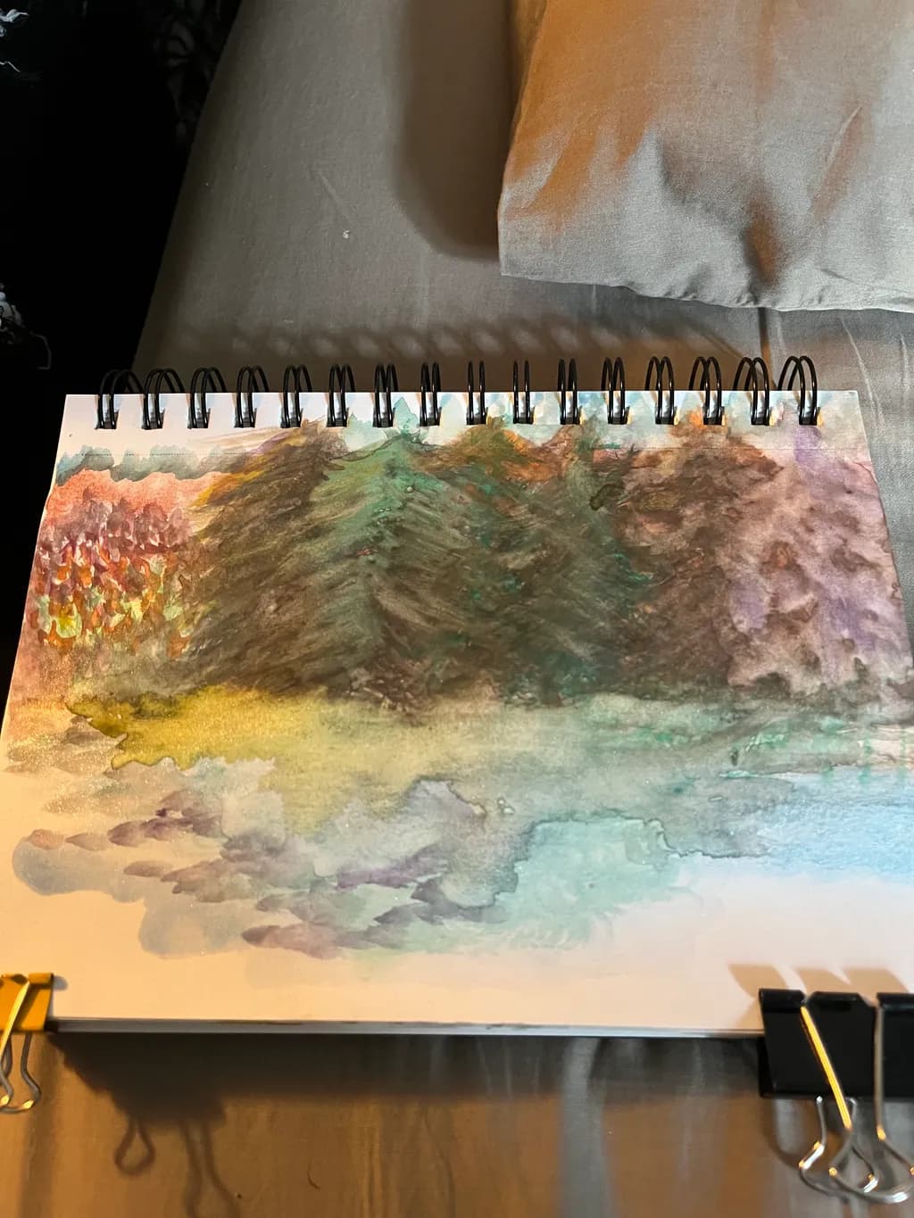 Misty Forest Reflection