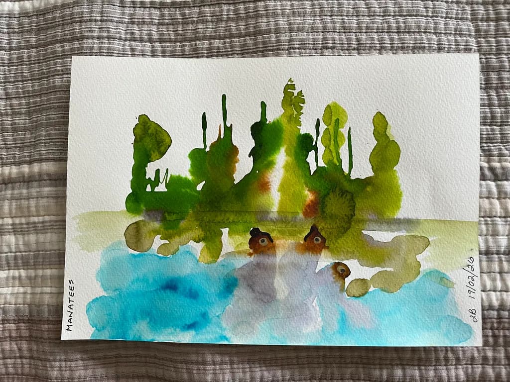 Manatees in Mist