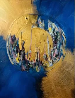 Gilded Blue Orbit