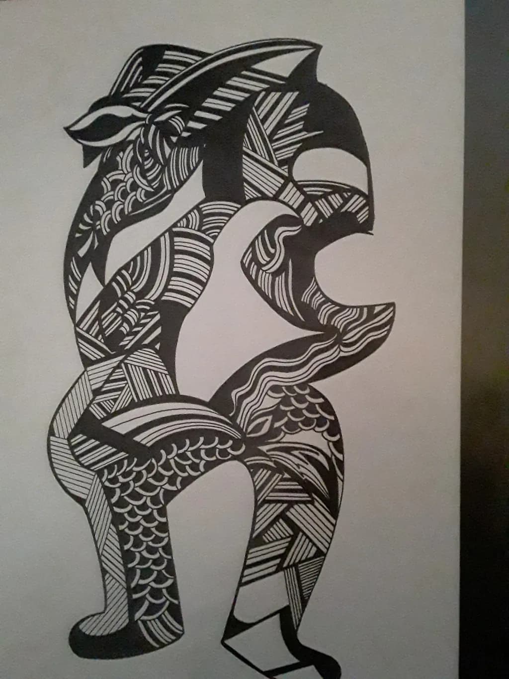 Abstract Tribal Figure