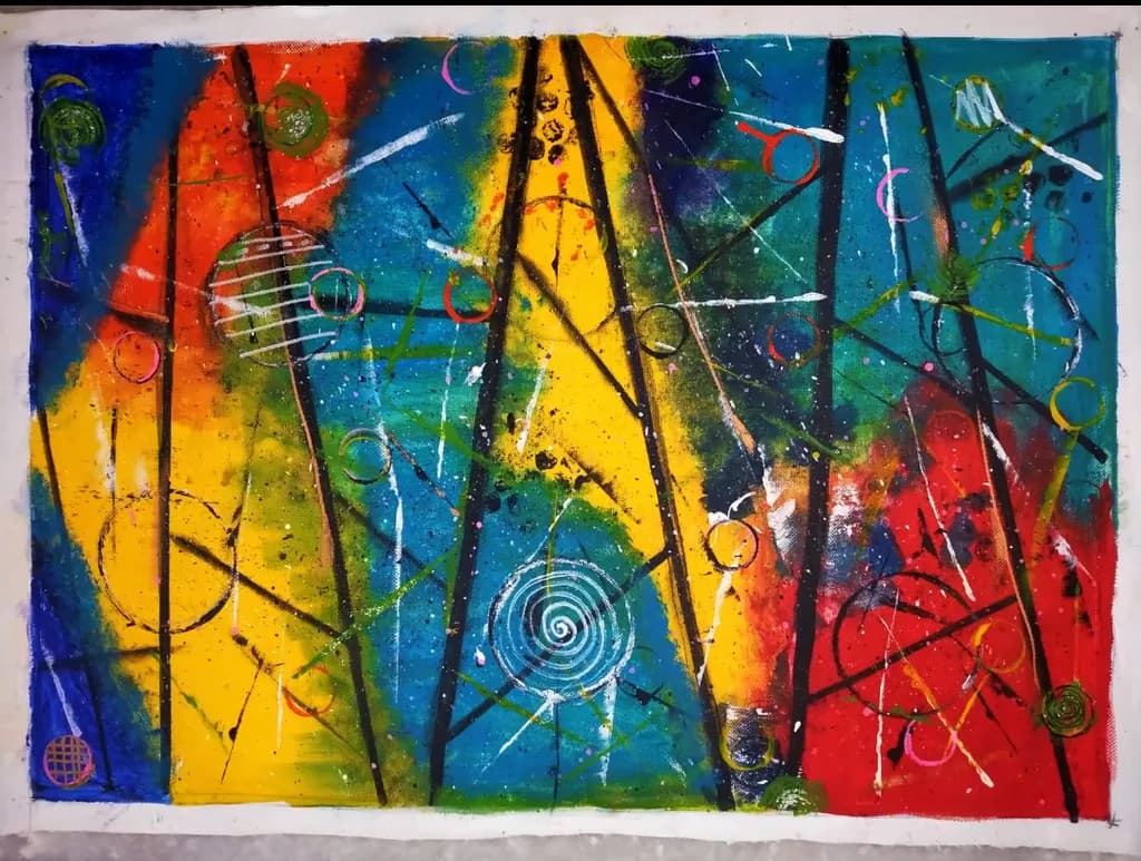 Chromatic Spiral Lines