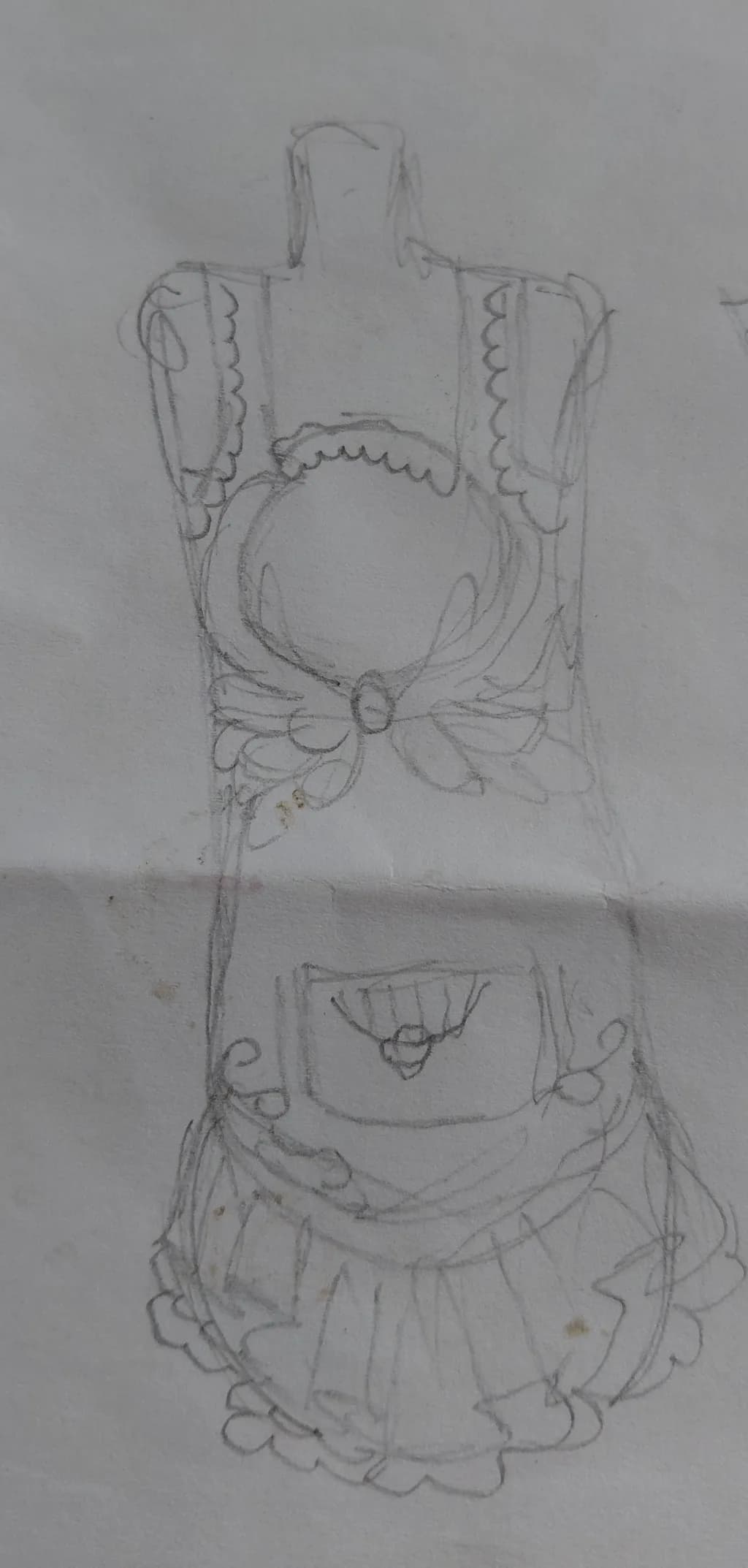 Victorian Apron Sketch