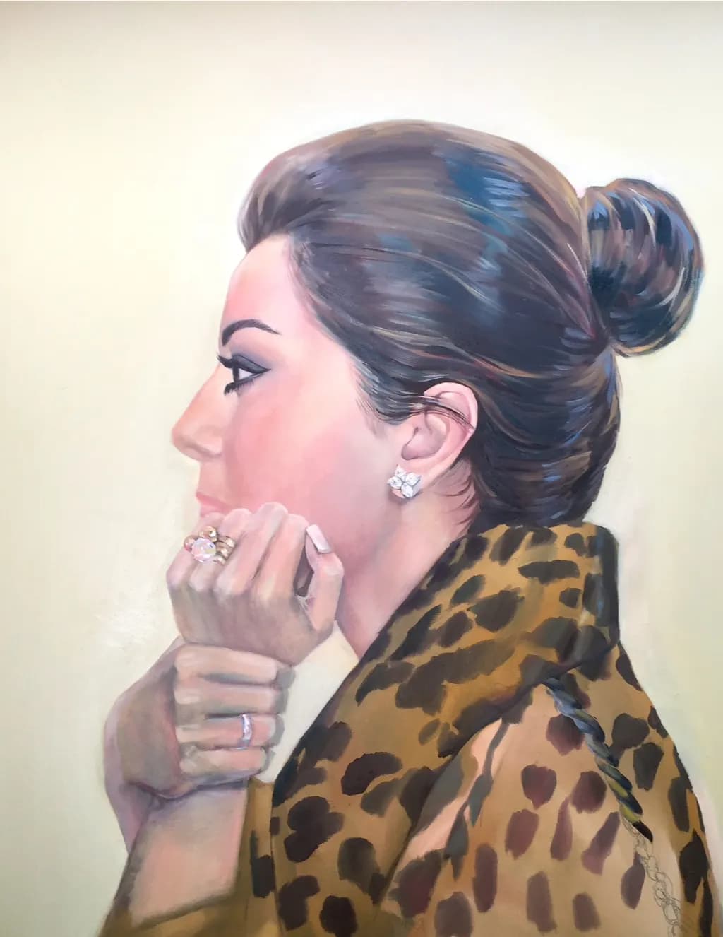 Leopard Shawl Portrait