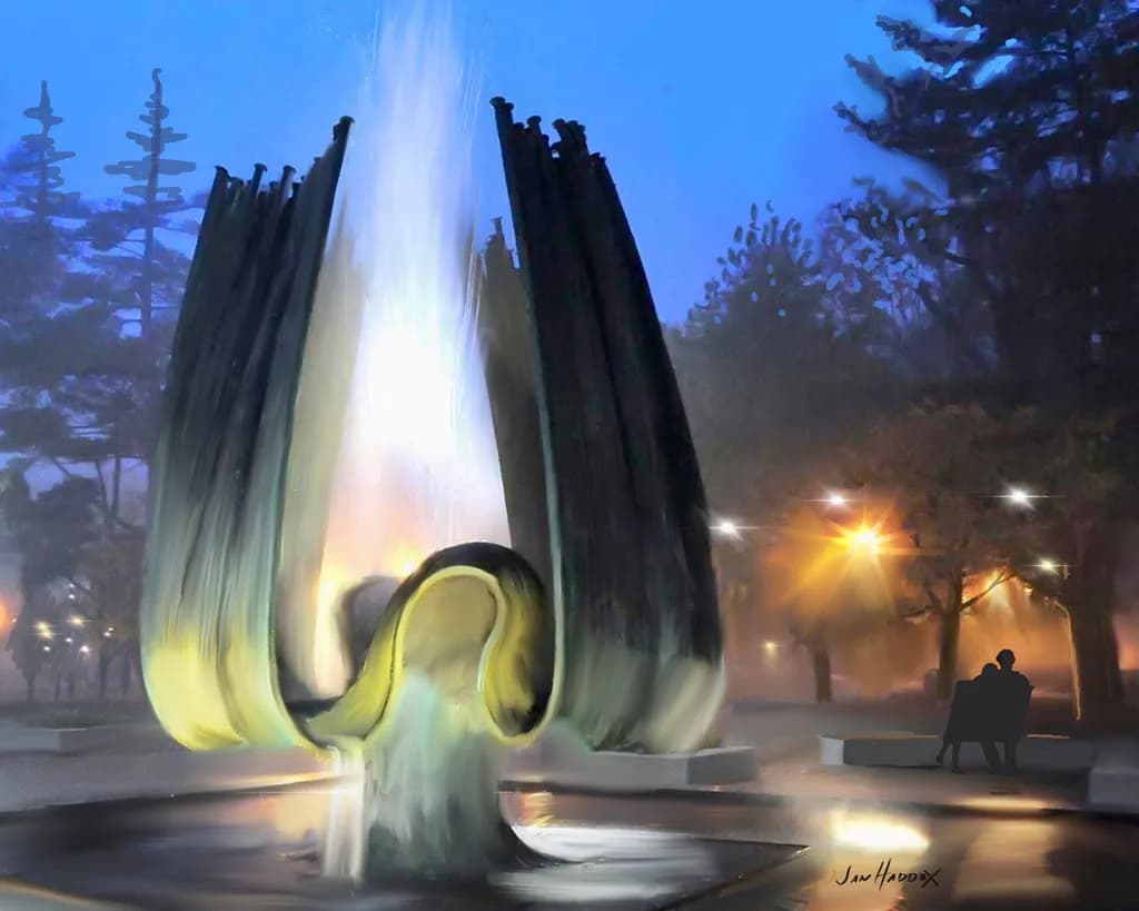 Illuminated Fountain