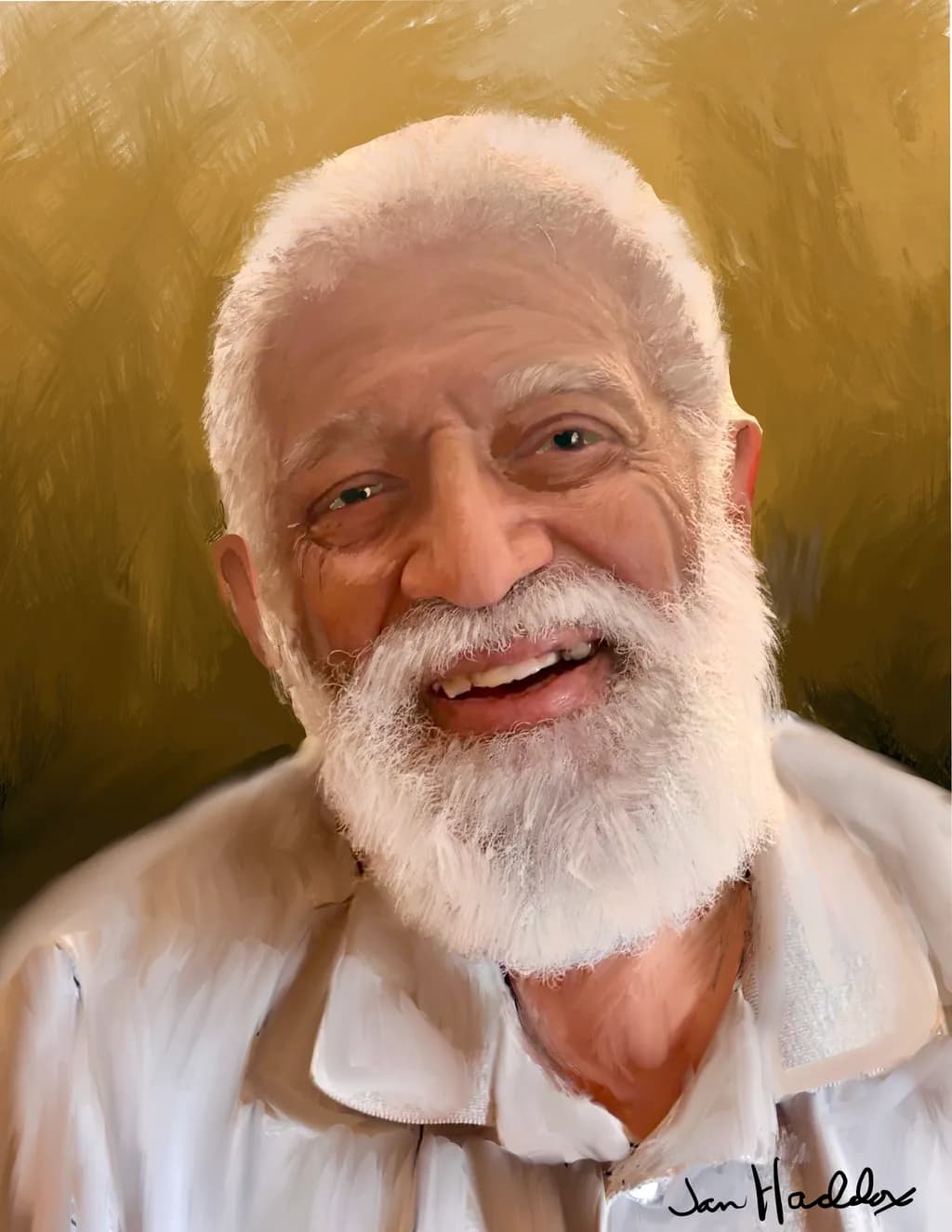 Golden Beard Portrait