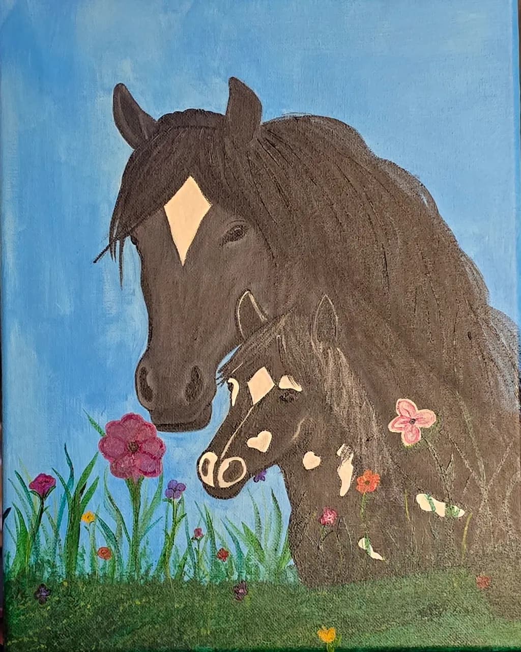Diamond Marked Horses