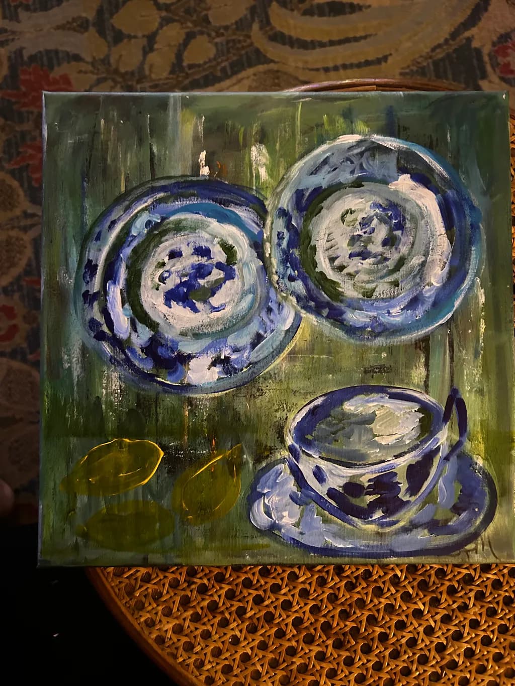 Blue China Still Life