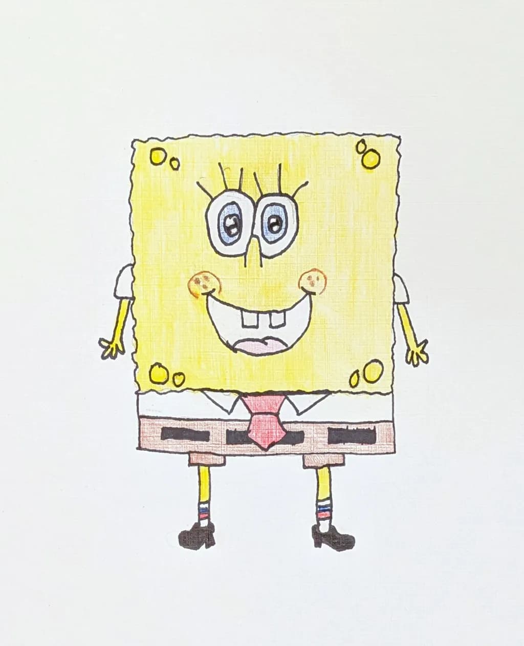 Cheerful Sponge Character