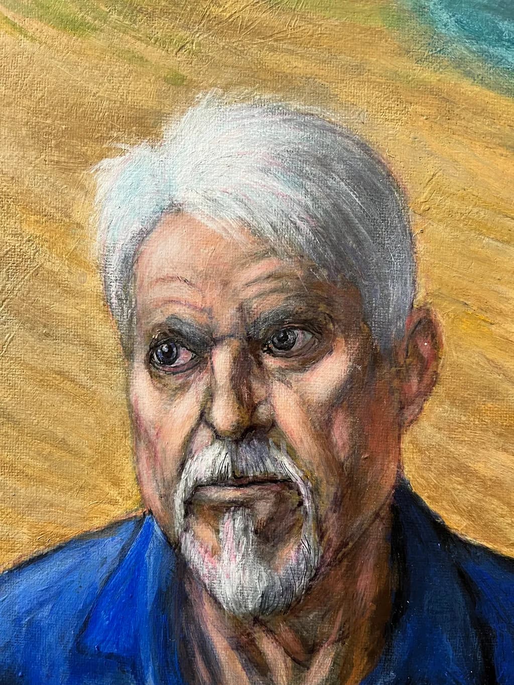 White-Haired Man Portrait