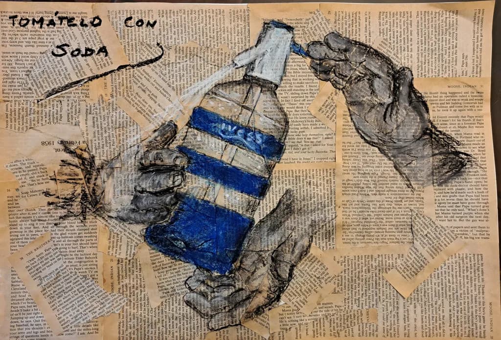 Soda Bottle Hands Collage
