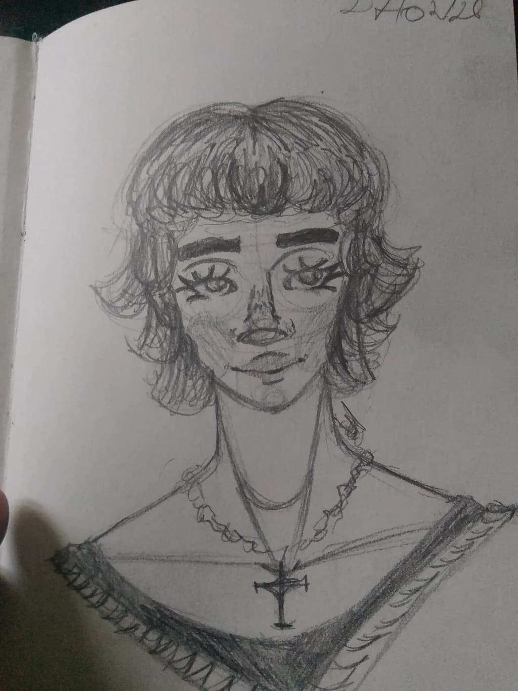 Cross Necklace Portrait