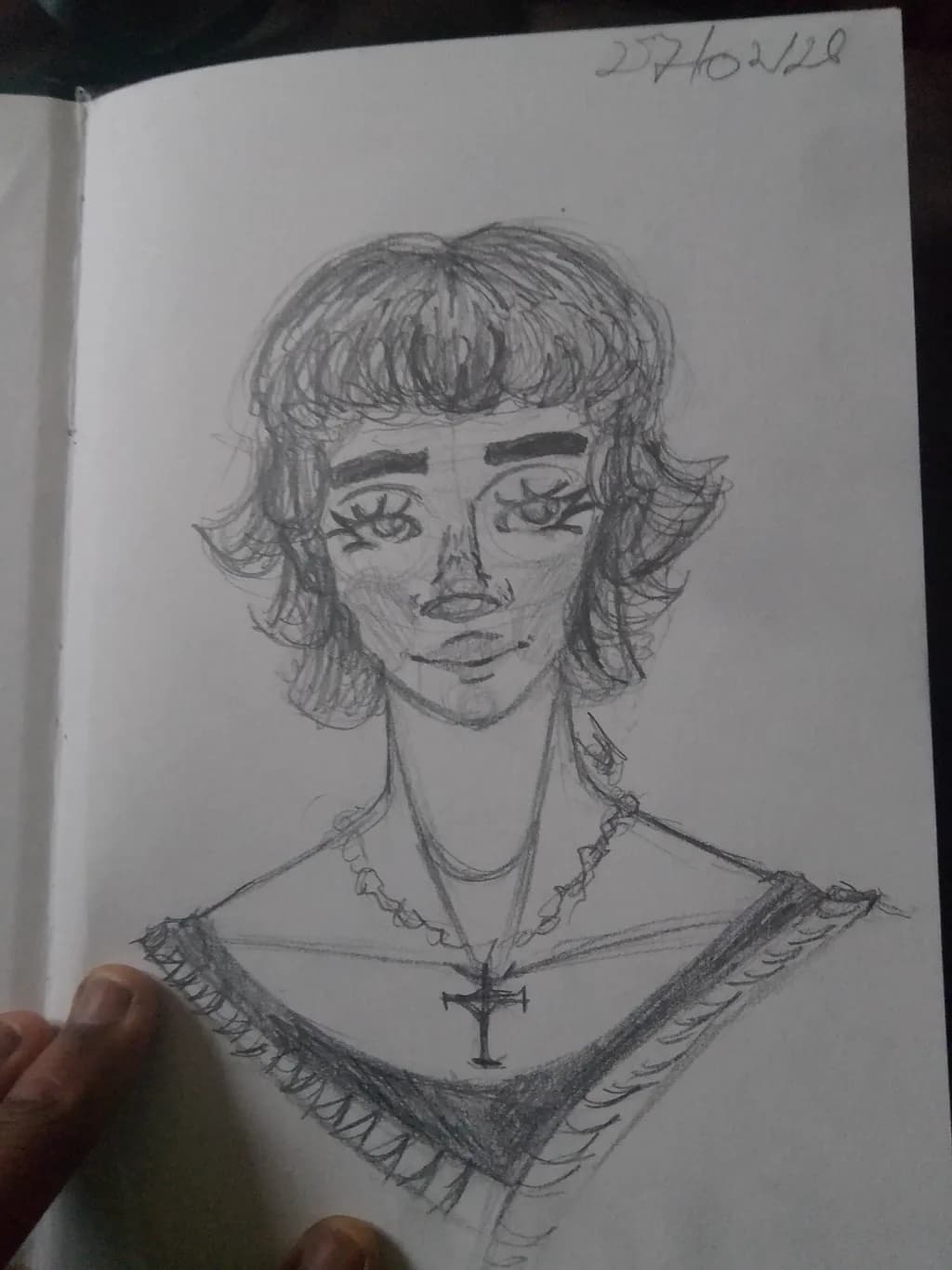 Cross Necklace Portrait