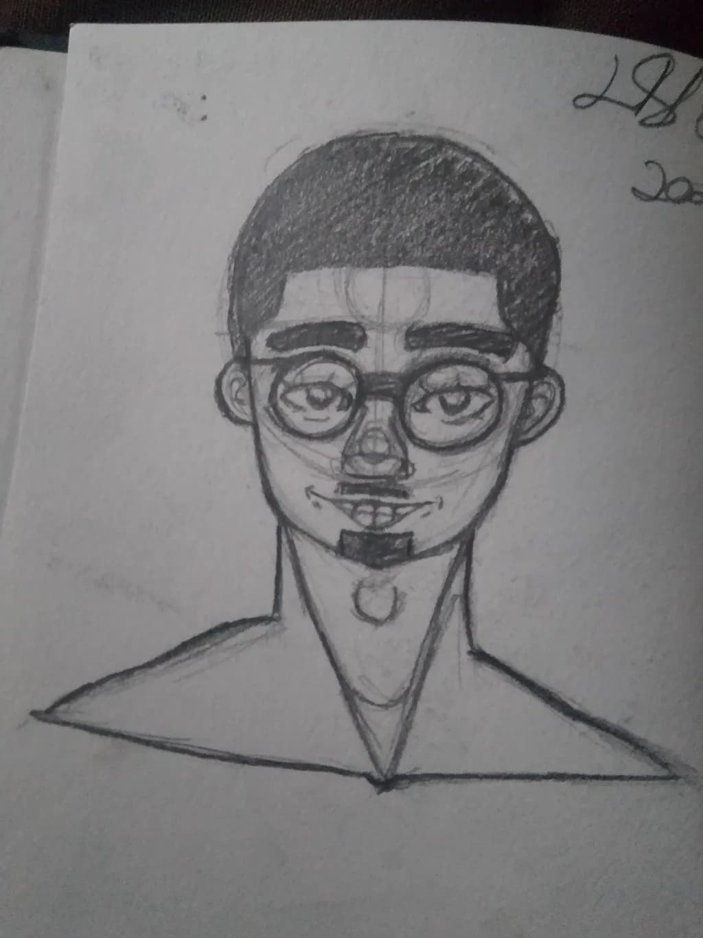 Glasses Sketch Portrait