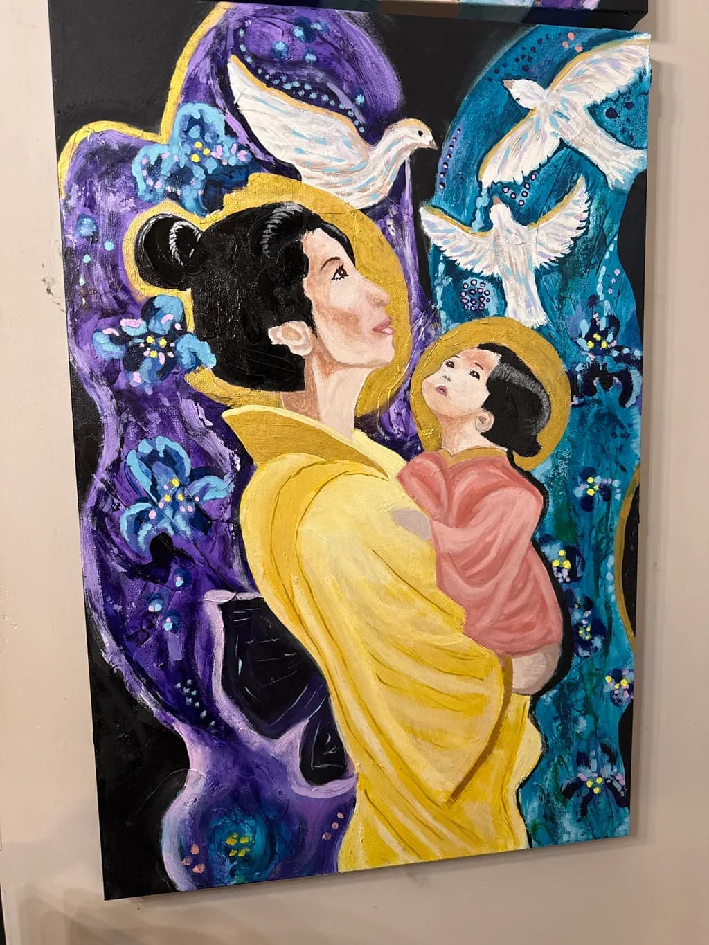 Mother and Child with Doves
