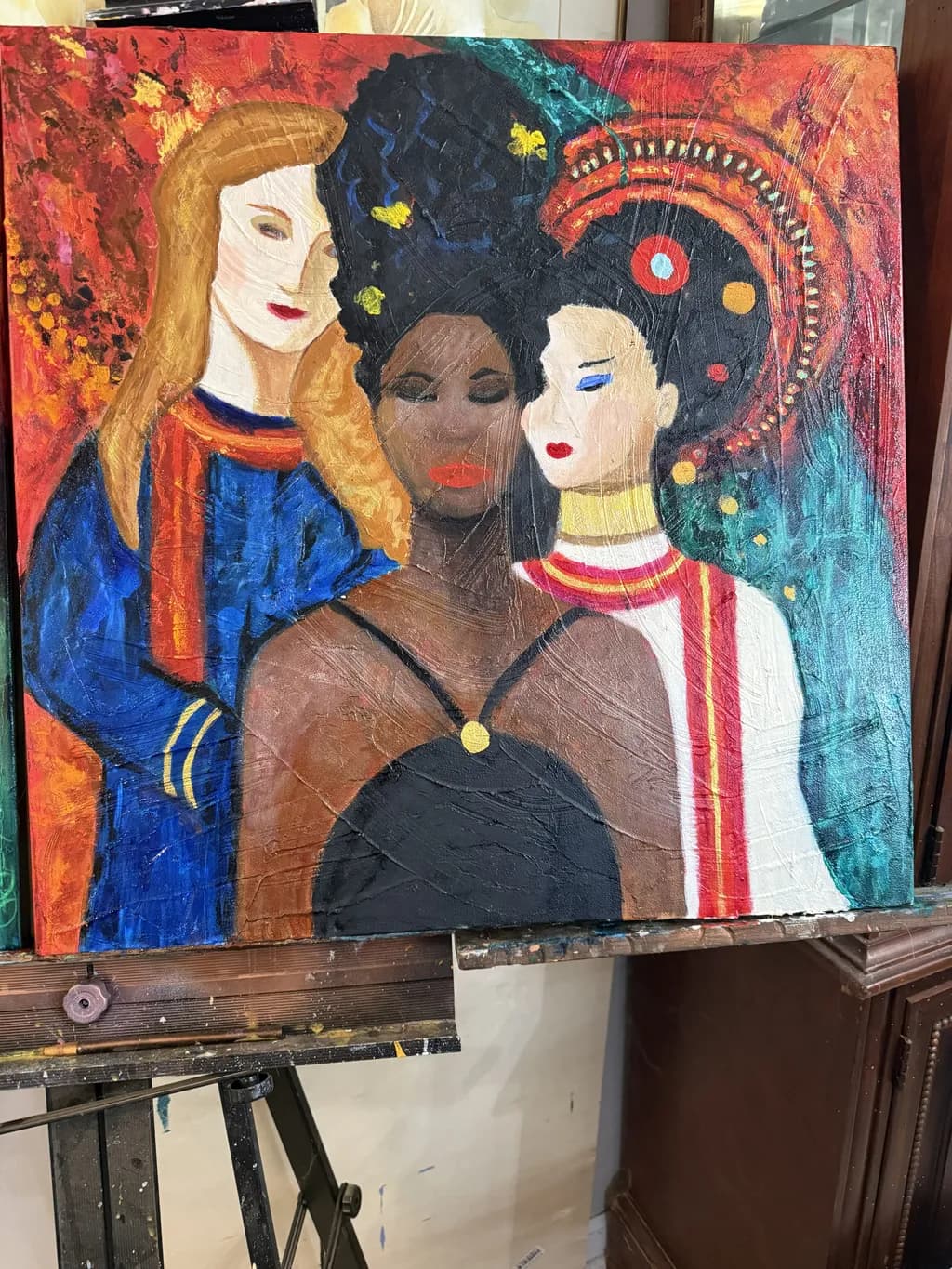 Red Three Women