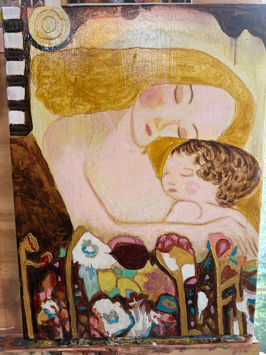 Mother and Child Embrace
