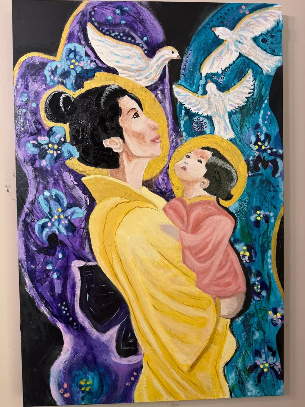 Mother and Child with Doves