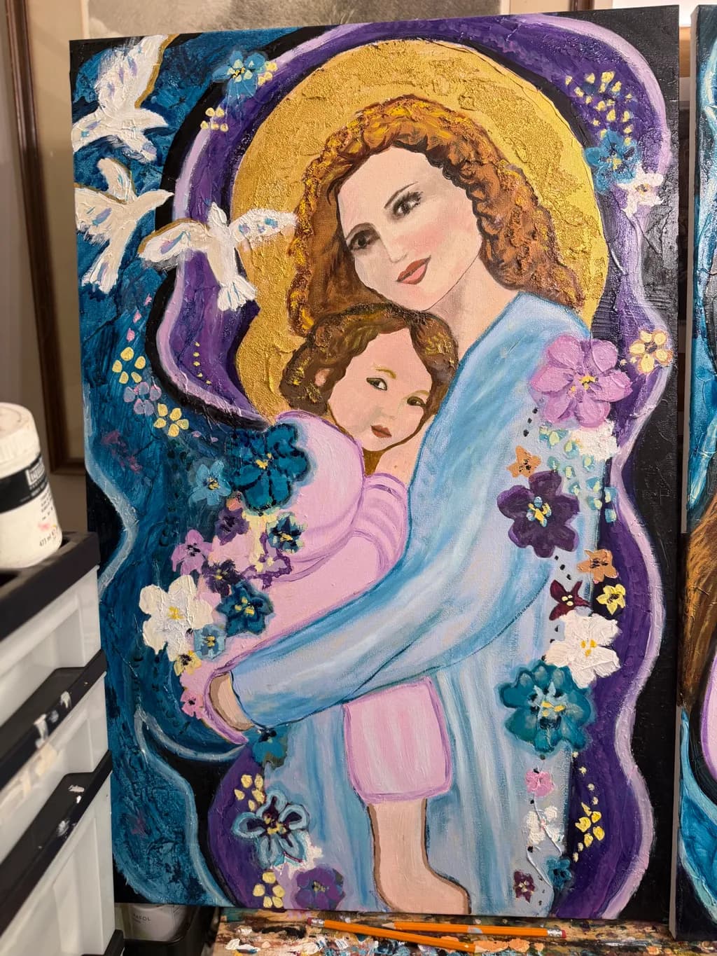 Mother and Child Embrace