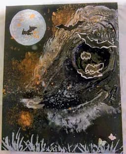 Moonlit Bat Flight