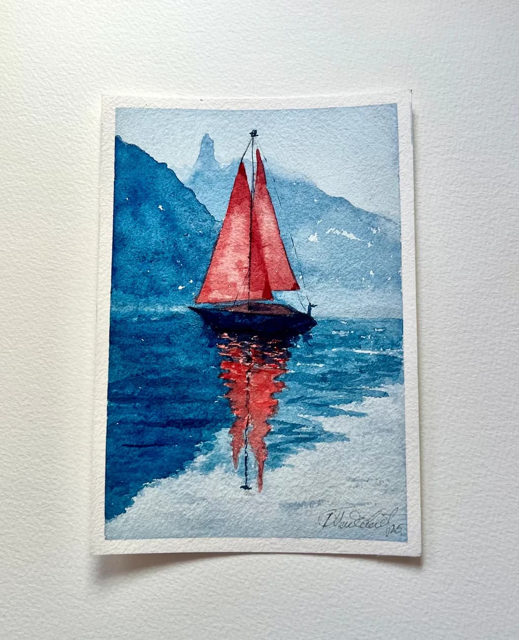 Red Sails Reflection