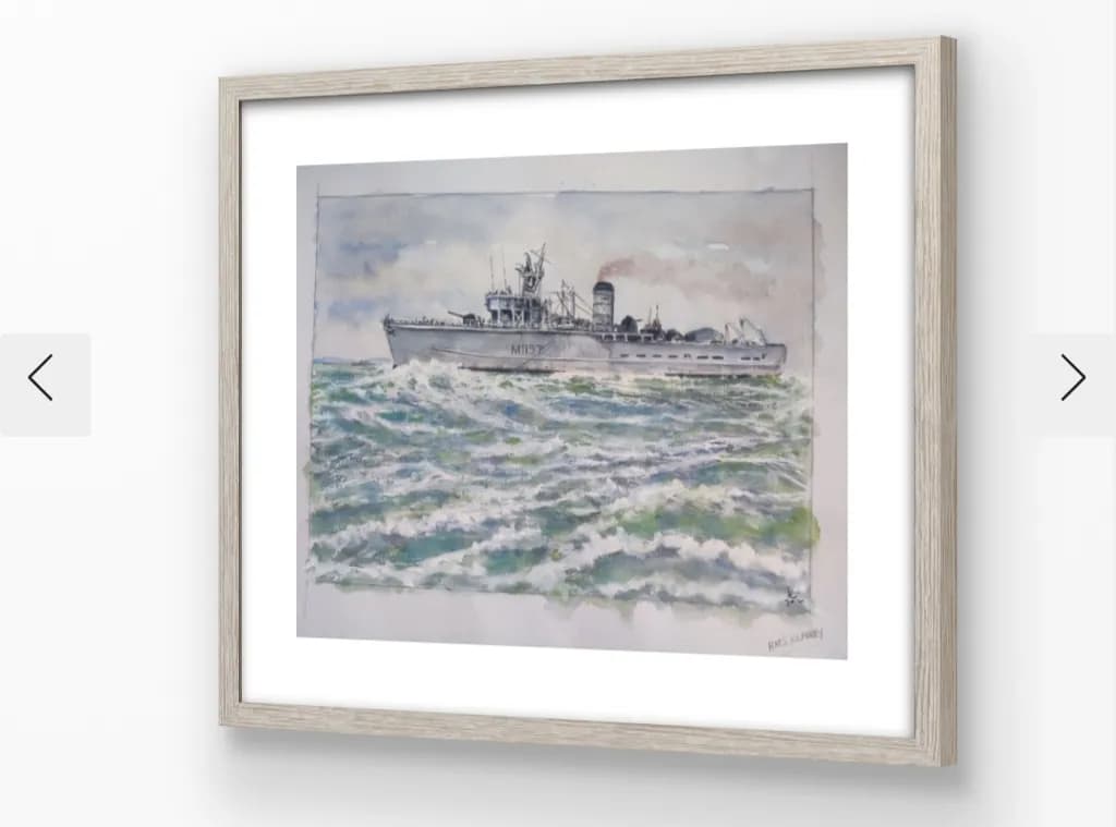 HMS Lapwing at Sea