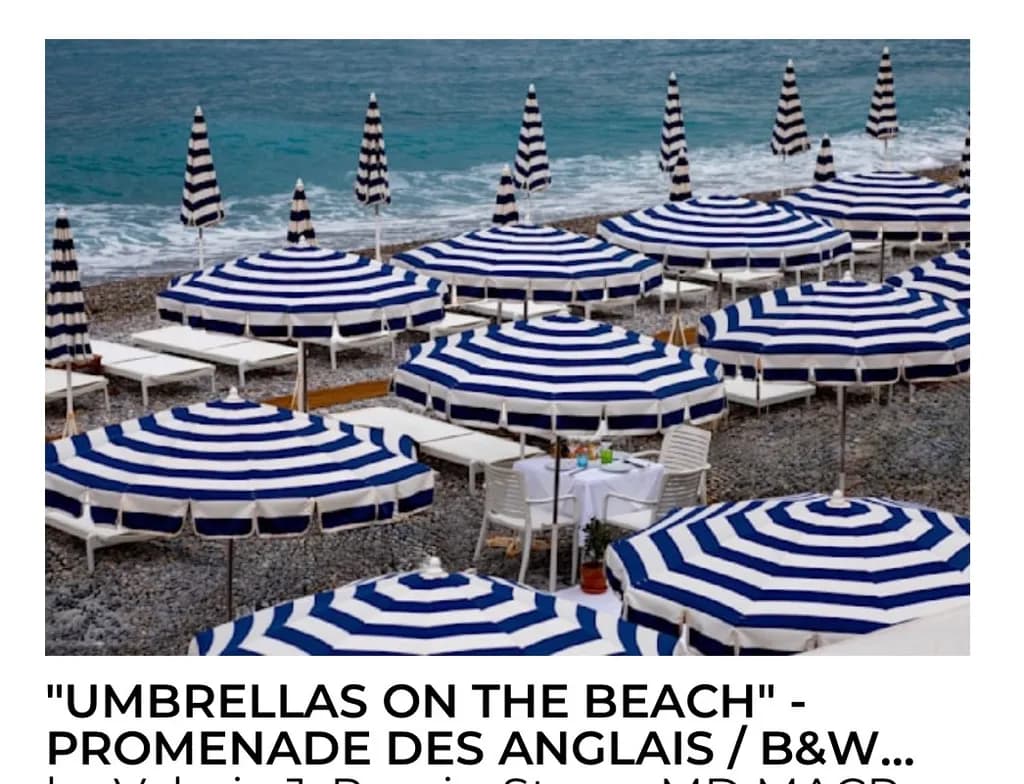 Striped Beach Canopies