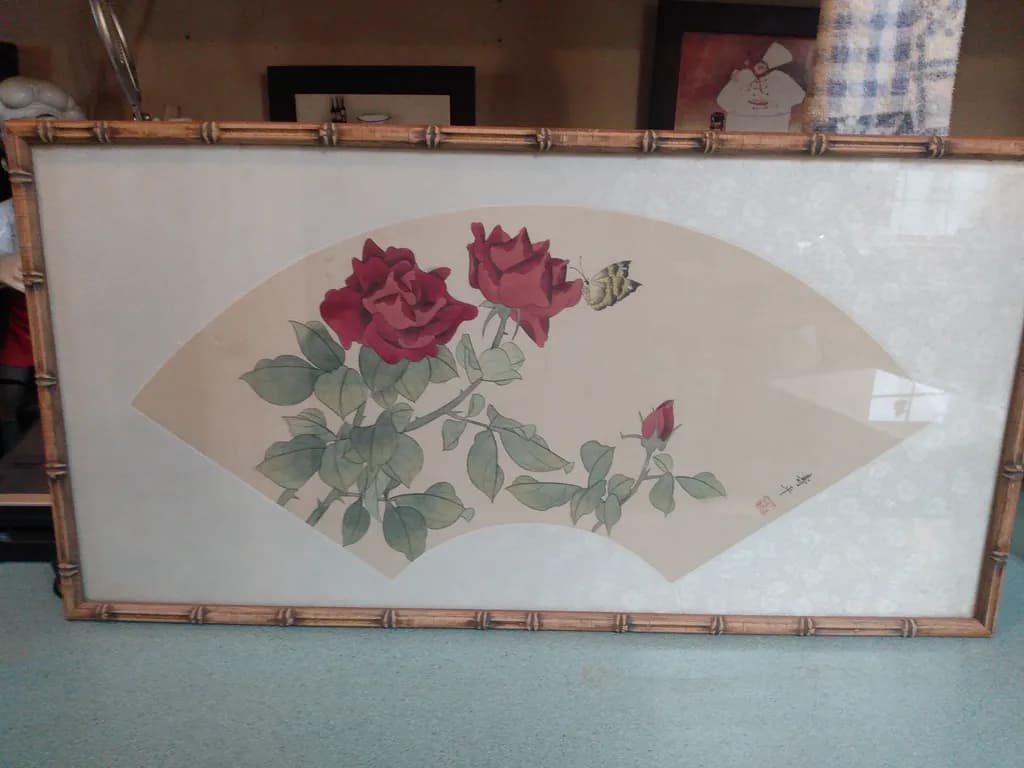 Rose Bloom with Butterfly