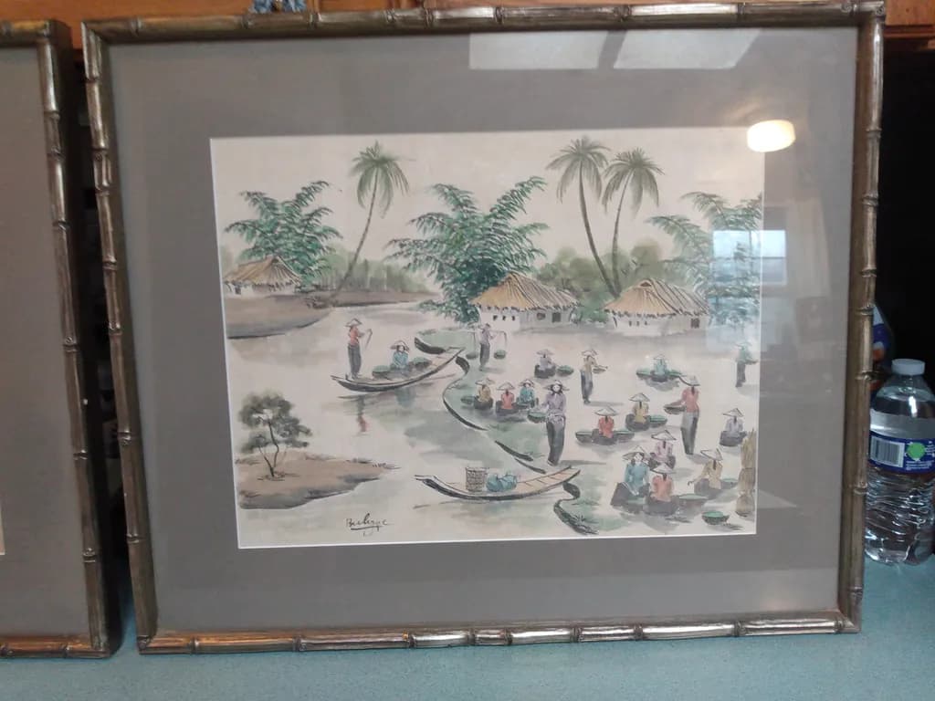 Floating Market Scene