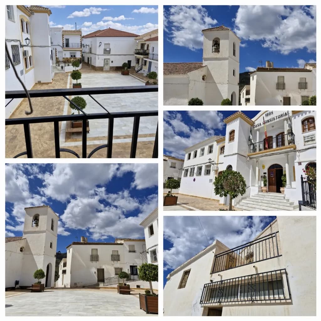 Sunlit Village Courtyard